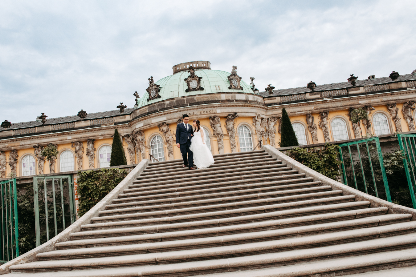 Hochzeitsbilder am Schloss Sanssouci in Potsdam